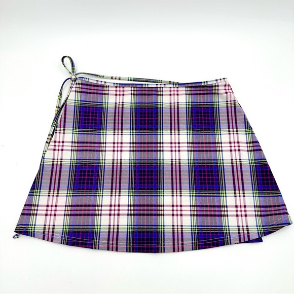 Burberry Purple Multi Wrap Skirt Swimsuit Coverup - Picture 5 of 9